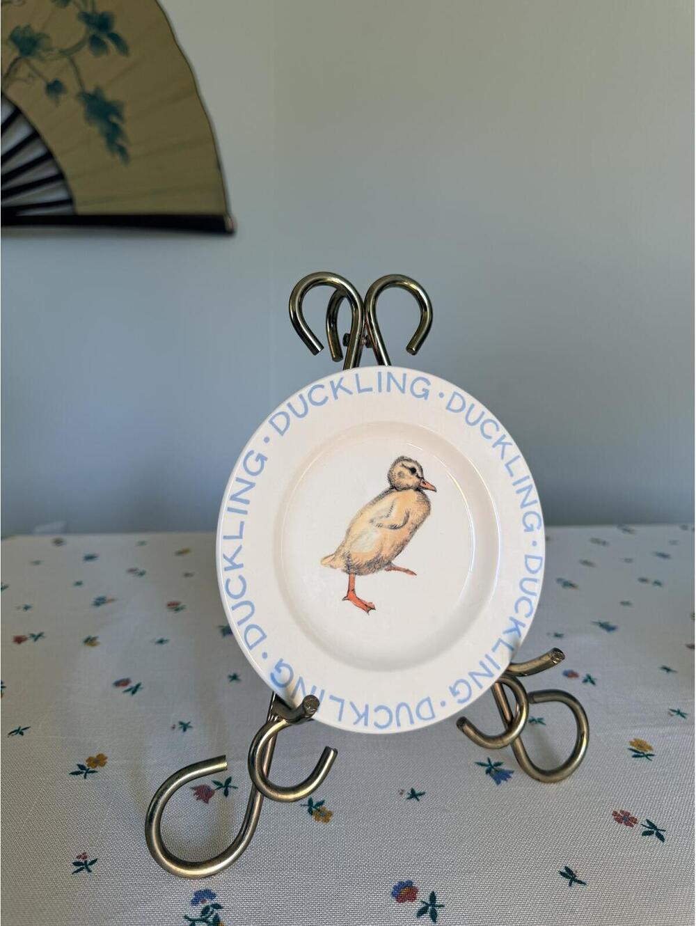 Vintage Bridgewater Pottery “Baby Animals” Duckling Plate